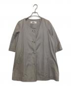 24 ISSEY MIYAKE24 イッセイミヤケ）の古着「ノーカラージャケット」｜ベージュ