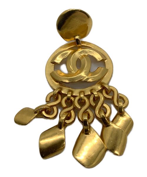 CHANEL（シャネル）CHANEL (シャネル) フリンジイヤリング ゴールド色の古着・服飾アイテム