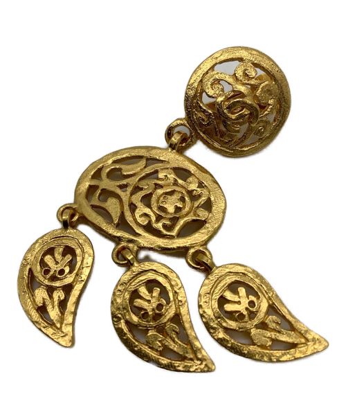 CHANEL（シャネル）CHANEL (シャネル) フリンジイヤリング ゴールド色の古着・服飾アイテム