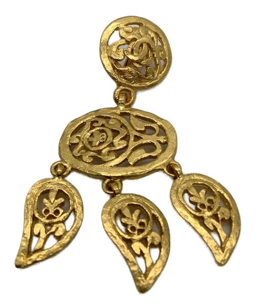 CHANEL（シャネル）CHANEL (シャネル) フリンジイヤリング ゴールド色の古着・服飾アイテム