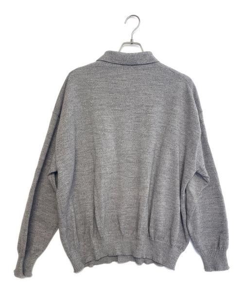 PUBLIC TOKYO（パブリックトウキョウ）PUBLIC TOKYO (パブリックトウキョウ) メランジニットポロカーデ グレー サイズ:1の古着・服飾アイテム