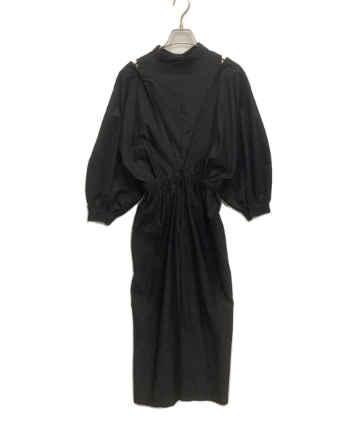 AMeLIE（アメリ）AMeLIE (アメリ) MEDI OFF SHOULDER PUFF SLEEVE DRESS ブラック サイズ:s 155/80Aの古着・服飾アイテム