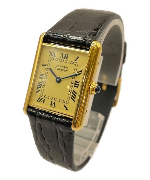 Cartier（カルティエ）Cartier (カルティエ) マストタンク ヴェルメイユ アイボリー文字盤 サイズ:23mmの古着・服飾アイテム