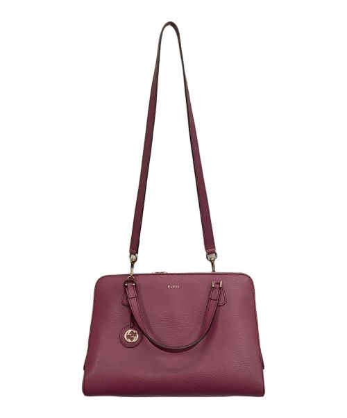 GUCCI（グッチ）GUCCI (グッチ) 2WAYバッグ パープルの古着・服飾アイテム