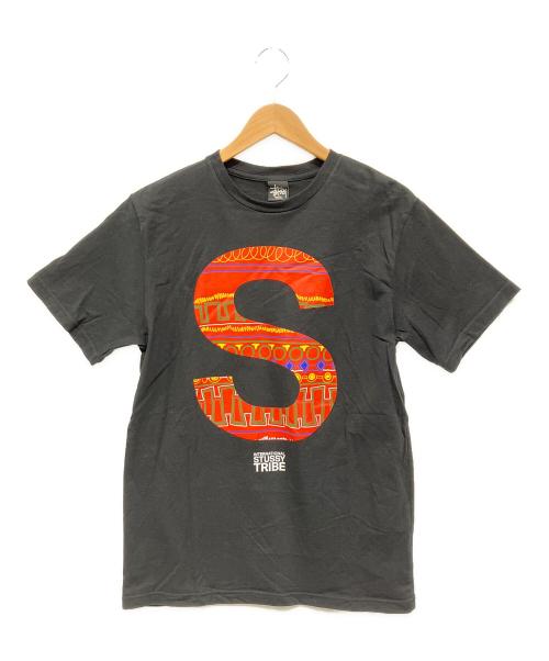 stussy（ステューシー）stussy (ステューシー) プリントカットソー ブラック サイズ:Sの古着・服飾アイテム