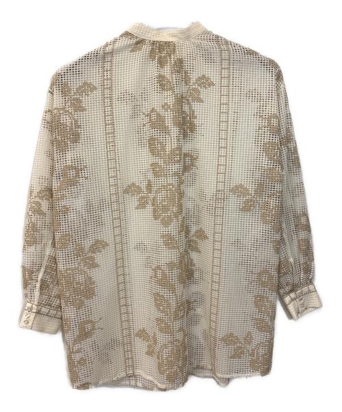 Ameri（アメリ）AMERI (アメリ) シースルーブラウス ベージュ サイズ:Freeの古着・服飾アイテム