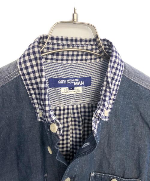 COMME des GARCONS JUNYA WATANABE MAN（コム デ ギャルソン ジュンヤ ワタナベ マン）COMME des GARCONS JUNYA WATANABE MAN (コム デ ギャルソン ジュンヤ ワタナベ マン) 長袖シャツ ブルー サイズ:Sの古着・服飾アイテム
