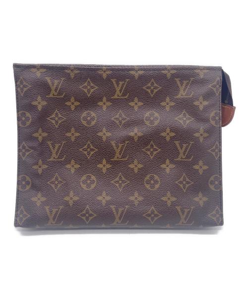 LOUIS VUITTON（ルイ ヴィトン）LOUIS VUITTON (ルイ ヴィトン) クラッチバッグ ブラウンの古着・服飾アイテム