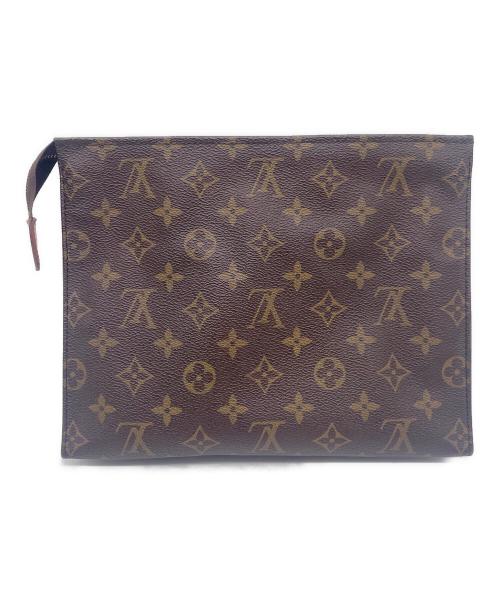 LOUIS VUITTON（ルイ ヴィトン）LOUIS VUITTON (ルイ ヴィトン) クラッチバッグ ブラウンの古着・服飾アイテム
