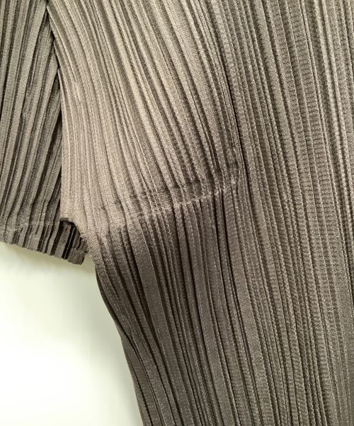 PLEATS PLEASE（プリーツプリーズ）PLEATS PLEASE (プリーツプリーズ) カットソー ブラウン サイズ:3の古着・服飾アイテム