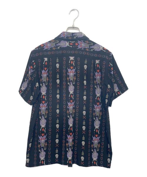 WACKO MARIA（ワコマリア）WACKO MARIA (ワコマリア) オープンカラーシャツ ブラック サイズ:Lの古着・服飾アイテム