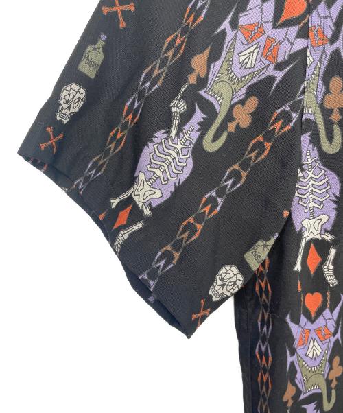 WACKO MARIA（ワコマリア）WACKO MARIA (ワコマリア) オープンカラーシャツ ブラック サイズ:Lの古着・服飾アイテム