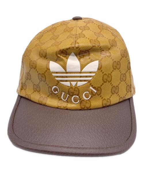 adidas（アディダス）adidas (アディダス) GUCCI (グッチ) キャップ ブラウン 未使用品の古着・服飾アイテム