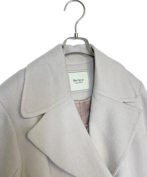 HER LIP TO（ハーリップトゥ）Her lip to (ハーリップトゥ) コート ライトピンク サイズ:S 未使用品の古着・服飾アイテム