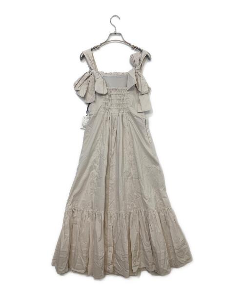 HER LIP TO（ハーリップトゥ）Her lip to (ハーリップトゥ) ワンピース ベージュ サイズ:S 未使用品の古着・服飾アイテム