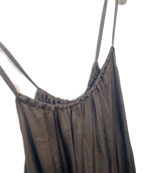 CHAOS（カオス）CHAOS (カオス) ギャザーキャミソールワンピース グレー サイズ:Fの古着・服飾アイテム