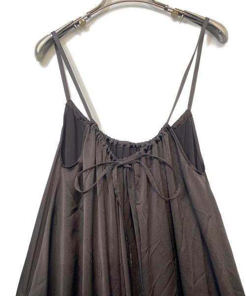 CHAOS（カオス）CHAOS (カオス) ギャザーキャミソールワンピース グレー サイズ:Fの古着・服飾アイテム