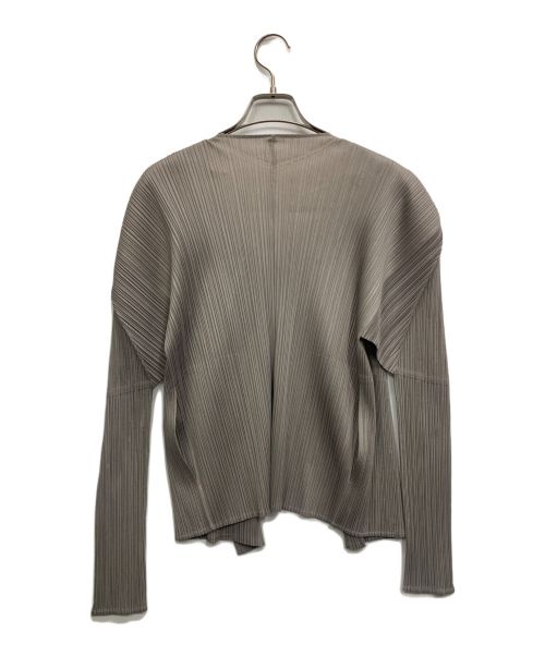PLEATS PLEASE（プリーツプリーズ）PLEATS PLEASE (プリーツプリーズ) プリーツカーディガン グレー サイズ:4の古着・服飾アイテム