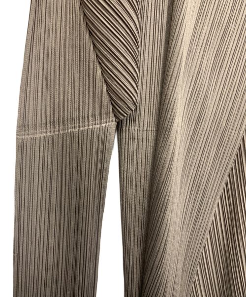 PLEATS PLEASE（プリーツプリーズ）PLEATS PLEASE (プリーツプリーズ) プリーツカーディガン グレー サイズ:4の古着・服飾アイテム