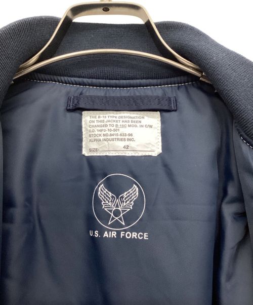 ALPHA（アルファ）ALPHA (アルファ) フライトジャケット ネイビー サイズ:XLの古着・服飾アイテム