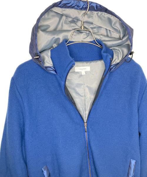 Calvin Klein（カルバンクライン）Calvin Klein (カルバンクライン) 切替ジャケット ブルー サイズ:Lの古着・服飾アイテム