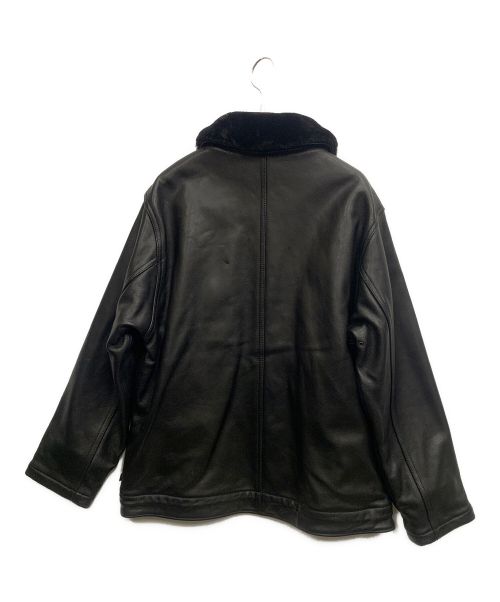 ALPHA（アルファ）ALPHA (アルファ) N-1 デッキジャケット ブラック サイズ:Lの古着・服飾アイテム