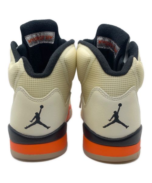 NIKE（ナイキ）NIKE (ナイキ) AIR JORDAN5 ホワイト×オレンジ サイズ:27の古着・服飾アイテム