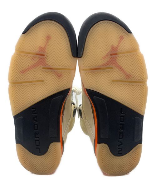 NIKE（ナイキ）NIKE (ナイキ) AIR JORDAN5 ホワイト×オレンジ サイズ:27の古着・服飾アイテム