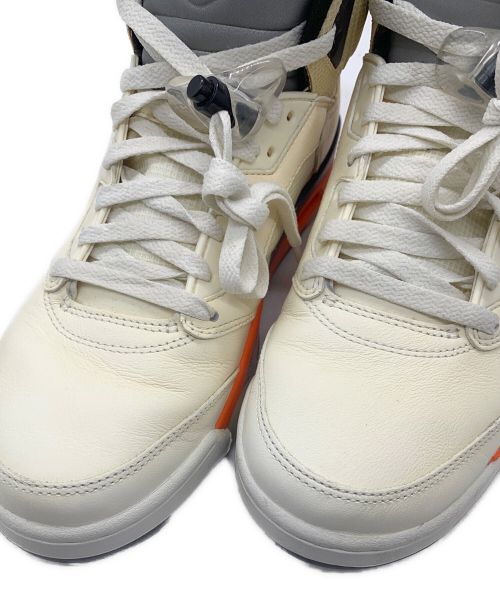 NIKE（ナイキ）NIKE (ナイキ) AIR JORDAN5 ホワイト×オレンジ サイズ:27の古着・服飾アイテム