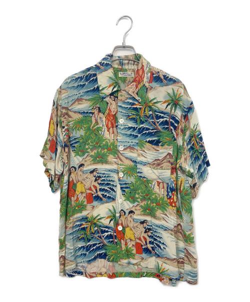 Sun Surf（サンサーフ）Sun Surf (サンサーフ) アロハシャツ ブルー サイズ:Lの古着・服飾アイテム