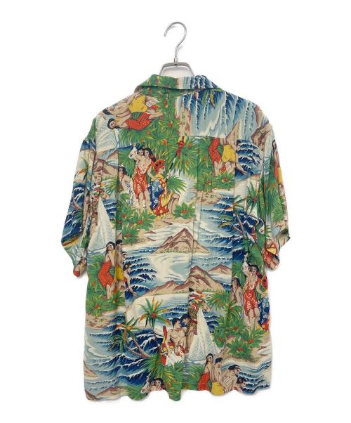 Sun Surf（サンサーフ）Sun Surf (サンサーフ) アロハシャツ ブルー サイズ:Lの古着・服飾アイテム