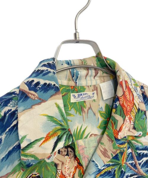 Sun Surf（サンサーフ）Sun Surf (サンサーフ) アロハシャツ ブルー サイズ:Lの古着・服飾アイテム