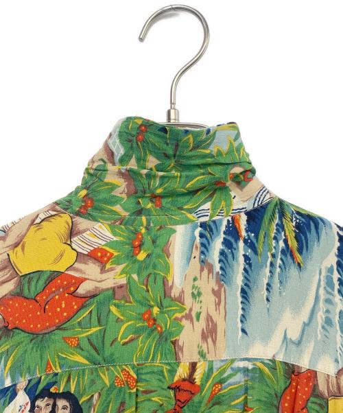Sun Surf（サンサーフ）Sun Surf (サンサーフ) アロハシャツ ブルー サイズ:Lの古着・服飾アイテム