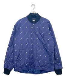 stussy（ステューシー）の古着「キルティングジャケット」｜ブルー