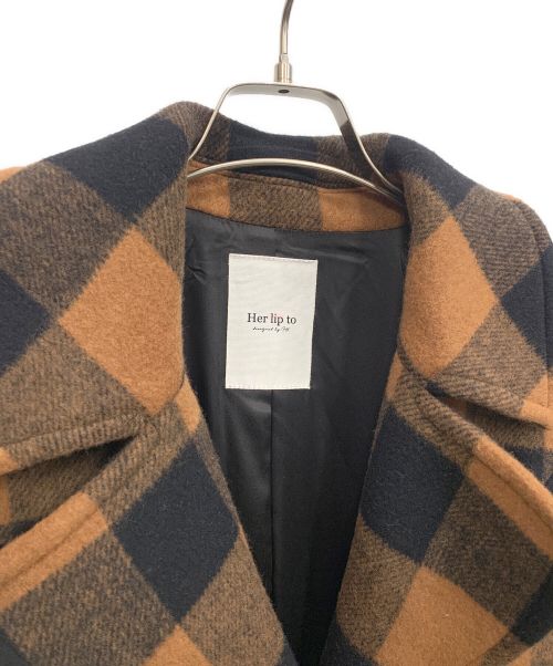HER LIP TO（ハーリップトゥ）HER LIP TO (ハーリップトゥ) コート ブラウン サイズ:Ｍの古着・服飾アイテム