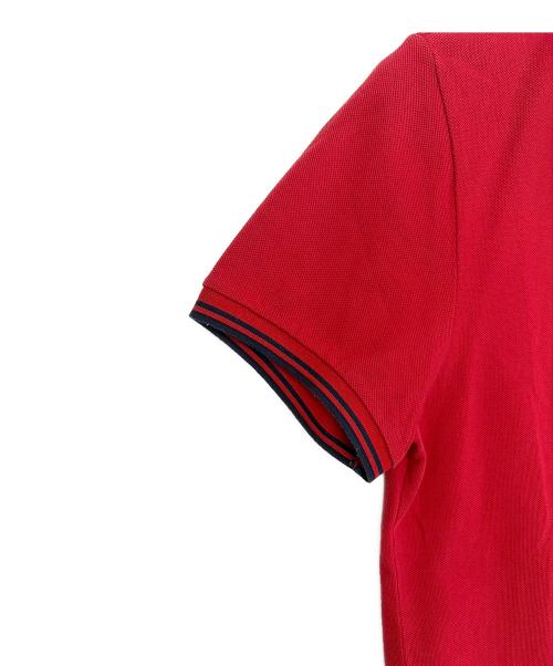 MONCLER（モンクレール）MONCLER (モンクレール) ポロシャツ レッド サイズ:Sの古着・服飾アイテム
