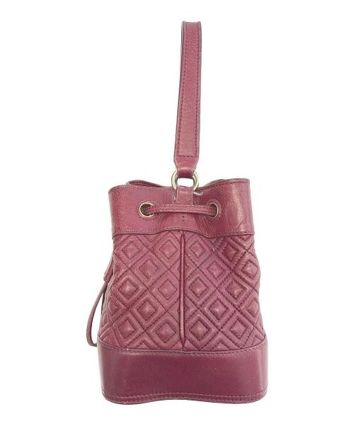 TORY BURCH（トリーバーチ）TORY BURCH (トリーバーチ) バケットバッグ ボルドーの古着・服飾アイテム