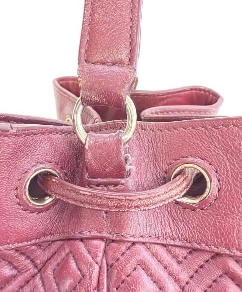 TORY BURCH（トリーバーチ）TORY BURCH (トリーバーチ) バケットバッグ ボルドーの古着・服飾アイテム