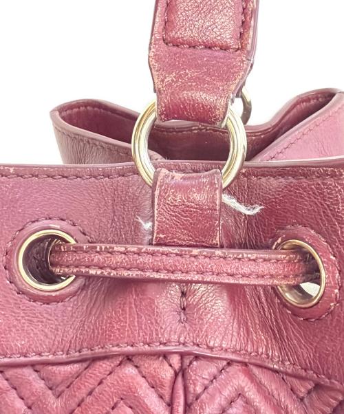 TORY BURCH（トリーバーチ）TORY BURCH (トリーバーチ) バケットバッグ ボルドーの古着・服飾アイテム