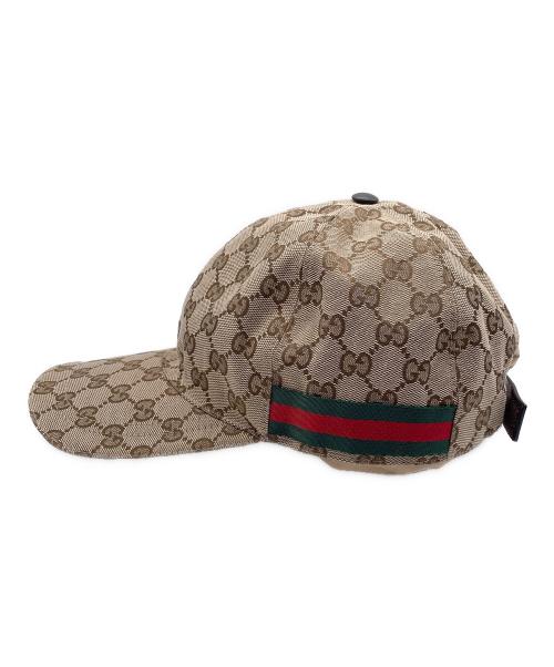 GUCCI（グッチ）GUCCI (グッチ) キャップ ブラウンの古着・服飾アイテム