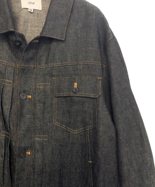 OHAL（オーハル）ohal (オーハル) デニムジャケット ブラック サイズ:3の古着・服飾アイテム