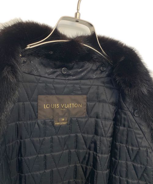 LOUIS VUITTON（ルイ ヴィトン）LOUIS VUITTON (ルイ ヴィトン) 中綿ライナー付コート ブラック サイズ:36の古着・服飾アイテム