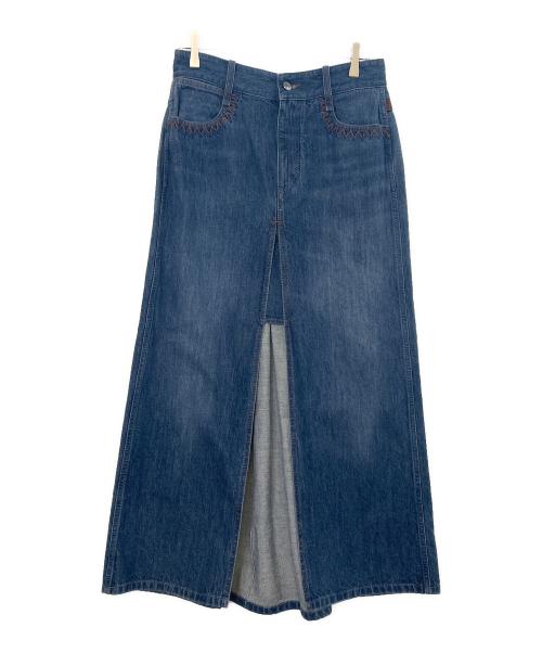 Chloe（クロエ）Chloe (クロエ) デニムスカート インディゴ サイズ:38の古着・服飾アイテム