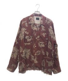 Needles（ニードルズ）の古着「総柄シャツ」｜ブラウン