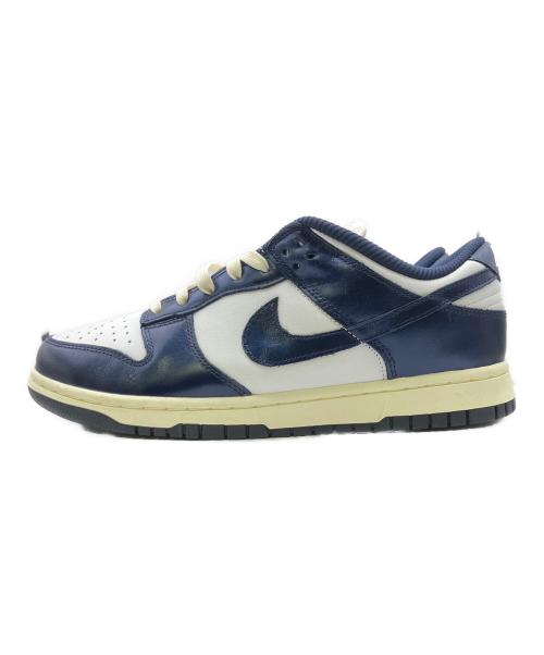 NIKE（ナイキ）NIKE (ナイキ) NIKE DUNK LOW（ナイキ ダンク ロウ） ホワイト×ネイビー サイズ:28cm 未使用品の古着・服飾アイテム