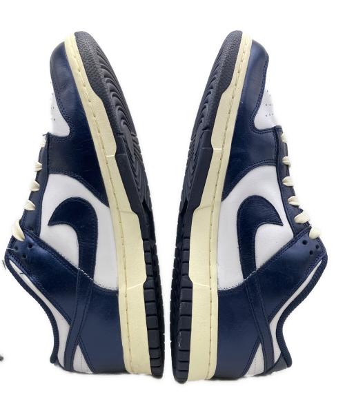NIKE（ナイキ）NIKE (ナイキ) NIKE DUNK LOW（ナイキ ダンク ロウ） ホワイト×ネイビー サイズ:28cm 未使用品の古着・服飾アイテム