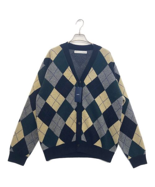 BATEAUX DE SHIPS（バトー ドゥ シップス）BATEAUX DE SHIPS (バトー ドゥ シップス) カーディガン ブラック×グリーン サイズ:2の古着・服飾アイテム