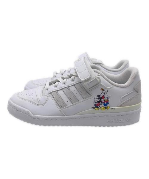 adidas（アディダス）adidas (アディダス) Disney (ディズニー) adidas Disney Forum Low(ｱﾃﾞｨﾀﾞｽ ﾃﾞｨｽﾞﾆｰ ふぉー) ホワイト サイズ:27.5の古着・服飾アイテム
