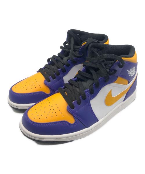 NIKE（ナイキ）NIKE (ナイキ) NIKE JORDAN1（ナイキ ジョーダン1） パープル×イエロー サイズ:26.5の古着・服飾アイテム