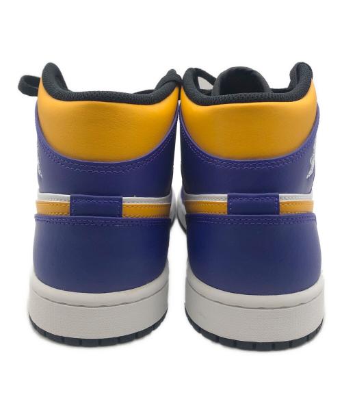 NIKE（ナイキ）NIKE (ナイキ) NIKE JORDAN1（ナイキ ジョーダン1） パープル×イエロー サイズ:26.5の古着・服飾アイテム